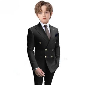 Completo <span class=keywords><strong>da</strong></span> bambino a 2 pezzi, giacca blazer, smoking <span class=keywords><strong>da</strong></span> cerimonia, pantaloni, abbigliamento formale per bambini - Product Image 6