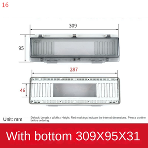 16 Air switch button transparent <b>cover</b>, IP67 transparent ABS PC protective <b>window</b> <b>cover</b>, suitable for distribution box, 2-18 Way - Product Image 2