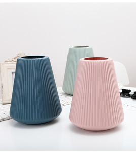 Pot de fleurs en plastique imitant, Texture verticale, artisanat nordique, vente en gros - Product Image 6