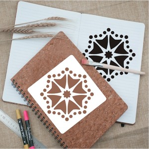 <span class=keywords><strong>Pochoir</strong></span> mural personnalisé découpé au laser, matériel pour animaux de compagnie, impression d'écran <span class=keywords><strong>mandala</strong></span>, pièces - Product Image 2