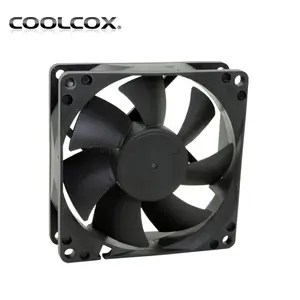 CoolCox 80x80x25mm शीतलन प्रशंसक, 8025, बिजली की आपूर्ति और पीसी मामले के लिए उपयुक्त और स्वचालन उपकरण