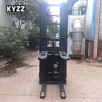 Transpalette électrique CDDW entièrement électrique, alimenté par batterie, 1,5 tonne, 2 tonnes, fourches de levage 1500 kg, 2000 kg, empilage 3 m, 4 m avec pattes écartées