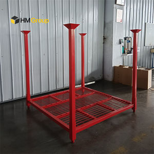 رف تخزين معدني مربع الشكل مطلي بالبودرة، قوي وقابل للتكديس، لتخزين المنسوجات والسجاد - Product Image 2