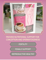 Expédition Rapide Café de Fertilité GMP Étiqueté Poudre de Maca Naturelle Café Instantané à Base de Plantes pour la Fertilité Féminine pour Femmes Marque Privée