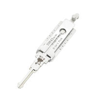 Herramienta Decodificadora y de Apertura de Cerraduras de Coche 2 en 1 Lishi TOY43 para Toyota Camry Antiguo, Suministros para Cerrajeros