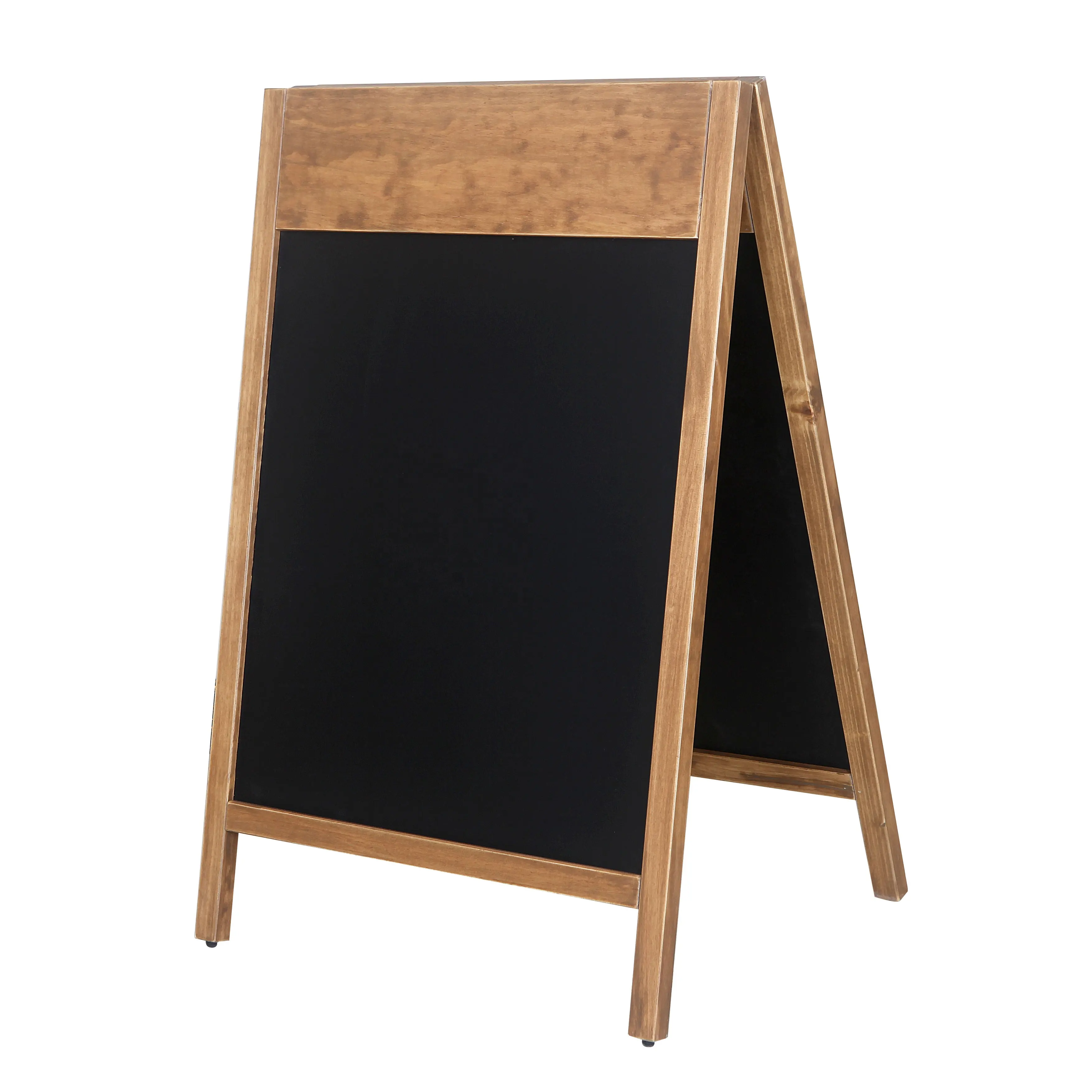 Snap Display A Frame Signs Cork Poster Board Wooden Natural Chalk Board With Stand Folding Mobile Small Blackboards