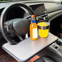 Accessoires d'intérieur de voiture portables avec logo personnalisé nouveau plateau de table au volant populaire pour la nourriture et les voyages