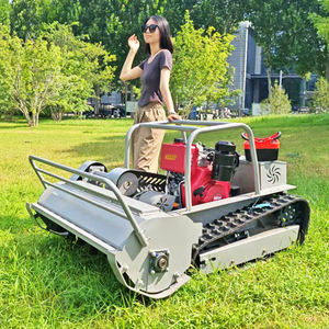 Moteur diesel industriel bricolage Robot coupe-herbe largeur de coupe 800mm 1000mm 1200mm télécommande chenille pelouse poignée télescopique - Product Image 1