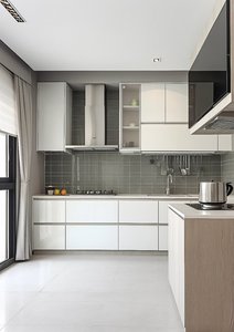 Meuble de <span class=keywords><strong>cuisine</strong></span> intégré avec évier, anti-moisissure et résistant à l'humidité, sur mesure, pour condo, plan ouvert, ensemble de rangement pour la <span class=keywords><strong>cuisine</strong></span> - Product Image 2