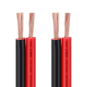 red black parallel wire rvb2x1.5mm 32x0.2BC copper cable for speaker cable car audio power