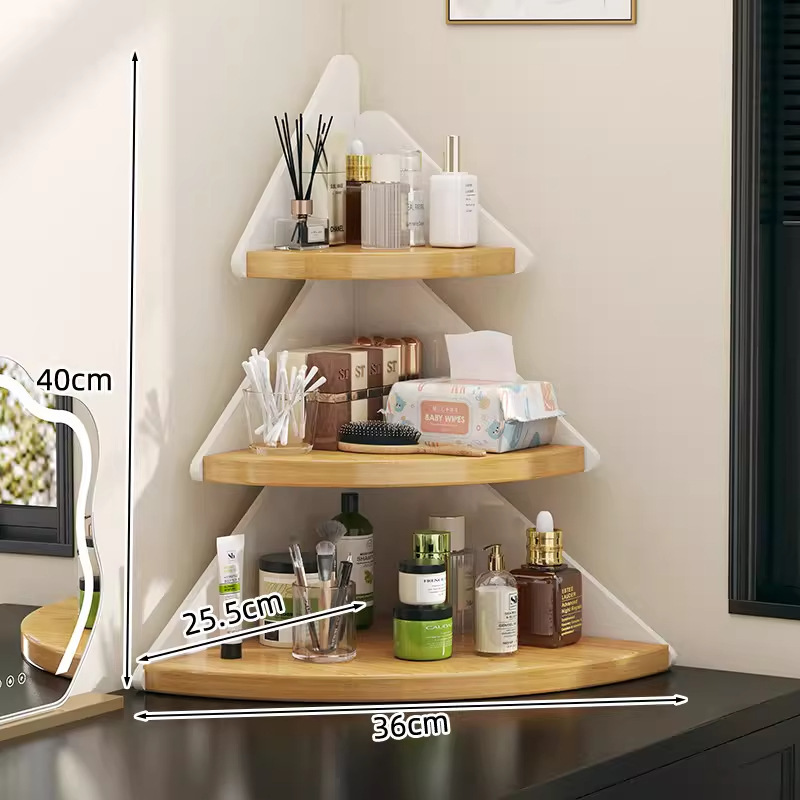 Etagère d'angle en forme de pin [Etagère blanche - étagères en bois massif]