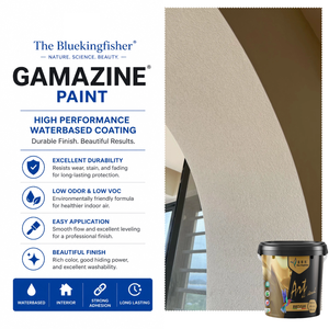<span class=keywords><strong>Pintura</strong></span> Ecológica para Paredes Blue Kingfisher Gamazine, Personalizada para Dormitorio Principal y Habitación de Invitados, Acabado Mate Suave y Agradable para el Tacto - Product Image 2