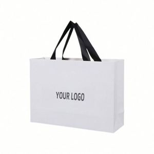 High Quality Luxury Customized Printed Paper <b>Gift</b> Handbags Reusable Shopping Paper <b>Bags</b> With Your Own Logo - Product Image 3