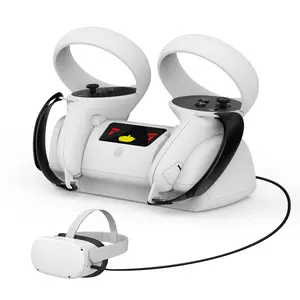Oculus Quest 2 VR耳机充电坞站快速充电器站眼镜/Oculus Quest 2配件触摸控制器支架