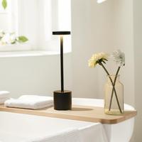 Lampe de table créative en forme d'haltère, contrôle tactile, 3 couleurs, lumière LED à intensité variable, lampe de bureau sans fil de type C, lampe de décoration pour chambre à coucher, bar