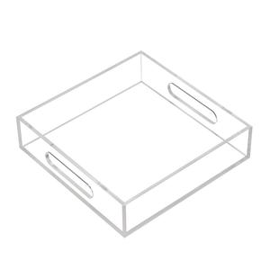 Bandejas de baño acrílicas transparentes clásicas personalizadas al por mayor con tapa - Product Image 1