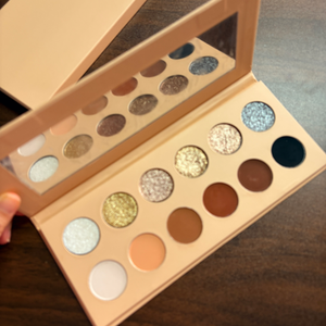 Palette <span class=keywords><strong>Ombretti</strong></span> Opachi e Shimmer Fai-da-Te, Tonalità <span class=keywords><strong>Marroni</strong></span> Freddi e Nude Calde, Vegani, Alta Pigmentazione, Trucco <span class=keywords><strong>Occhi</strong></span>, Etichetta Privata, Ombretto Naturale - Product Image 5