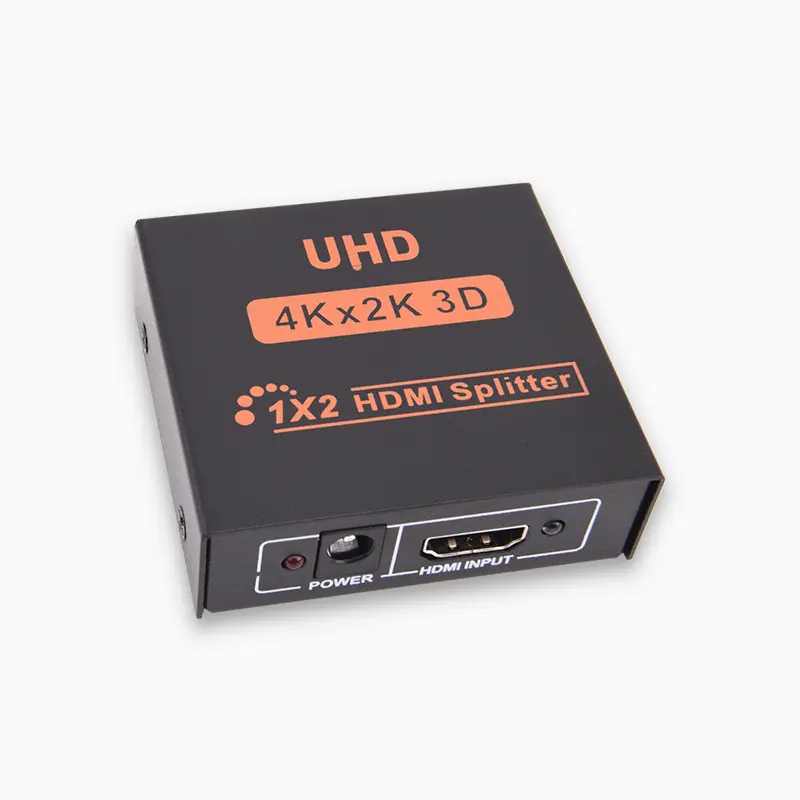 High Quality SPLITTER 1x2 4K 2/4 Ports Powered Splitter Certified for Ultra HD 4Kx2K Full HD 1080P 3D HD Adapter