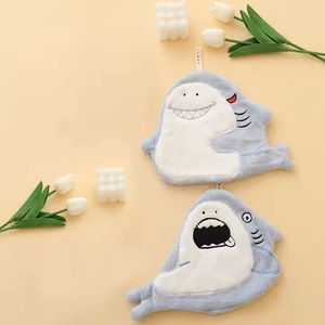 Serviette de toilette jetable en microfibre corail absorbante, imprimé requin de dessin animé mignon, écologique, séchage rapide, pour salle de bain et cuisine - Product Image 2