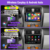Radio para Auto de 9 Pulgadas con Android Carplay y Android Auto, GPS, Compatible con Cámara AHD para Toyota Corolla 2009-2013, Venta al Por Mayor de Fábrica