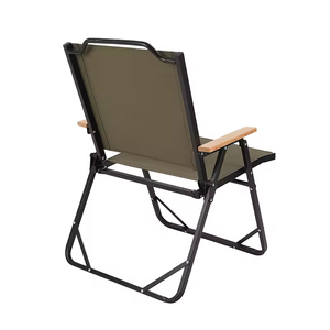 Chaises pliantes en <span class=keywords><strong>aluminium</strong></span> léger avec logo personnalisé, accoudoirs en bois de hêtre, chaise Kermit, <span class=keywords><strong>fauteuil</strong></span> portable pour adultes - Product Image 2
