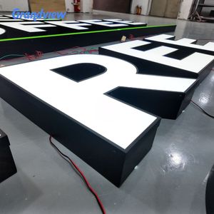 Enseignes Lumineuses de Restaurant Lettres Enseignes pour Magasins Conceptions 3D LED Électroniques Extérieures Logo Panneau - Product Image 6