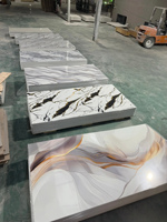 Panneau mural 3D en PVC marbré moderne et luxueux, antistatique, imperméable, ignifuge, résistant à l'humidité, écologique, pour la maison