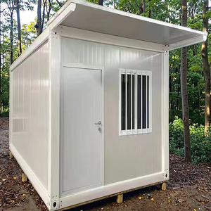 บ้านสำเร็จรูปจากตู้คอนเทนเนอร์ขนาด 40 ฟุต ได้รับการรับรอง ดีไซน์ทันสมัย ระบายอากาศได้ดี ใช้เป็นวิลล่า พร้อมการรับประกัน แผ่นเหล็กแซนวิชพับได้ - Product Image 1