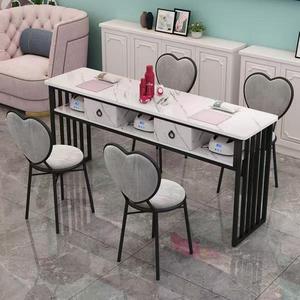2025 Lucky Hot Sale <b>Nail</b> Salon Furniture <b>Nail</b> <b>Tables</b> <b>Nail</b> Art Beauty Salon Supplies Desk - Product Image 1