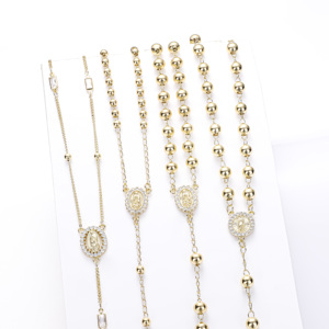 Vòng cổ Mặt dây chuyền Thánh Giuda Đức Mẹ Maria mạ vàng 14k, trang sức mạ vàng cao cấp bán buôn CM Jewelry, khuyến mãi nóng - Product Image 6