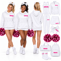 Sweat-shirt personnalisé pour cheerleaders, femmes et jeunes, avec strass, pour l'échauffement, avec logo d'équipe, pour les entraînements