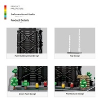Ensembles de blocs de construction miniatures professionnels, jouets éducatifs, modèle d'architecture emblématique pour cadeau souvenir promotionnel