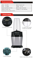 Licuadora Personal de Plástico sin BPA de 1200W, Capacidad de 9-12 Tazas, Control Electrónico, Multifunción