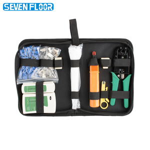 Hand Tool RJ45 Keystone Jack Wire Stripper Shield Connector Plug Crimper Network Tool Kit - Product Image 1