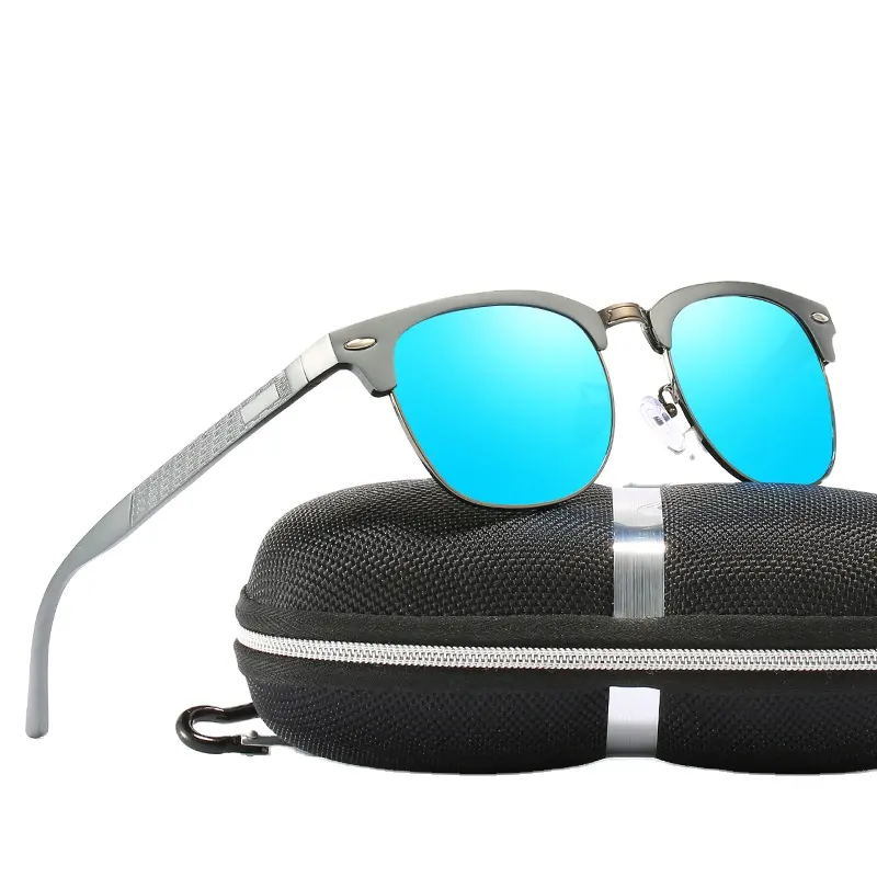 Gafas de conducción nocturna de ciudad con logotipo personalizado, gafas de sol de visión nocturna polarizadas UV400 para hombres, gafas de conducción