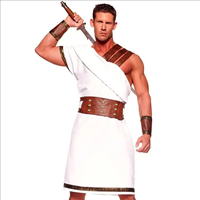 Vente chaude ancien grec Cosplay vêtements Halloween carnaval fête ancienne egypte romaine grecque Zeus Toga déesse Couple Costume