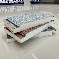 Panneau sandwich en acier isolé insonorisé 50 mm EPS, isolation en polyuréthane, panneau sandwich en mousse EPS pour murs et toitures