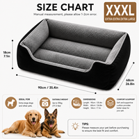Lit pour chien extra large XXXL, canapé-lit pour animaux de compagnie, coussin de sommeil surélevé et confortable pour les grands chiens, vente en gros