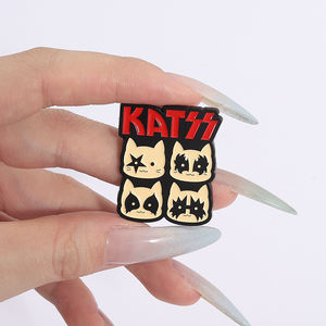 Pin de Esmalte 'No Me Detenga' con Diseño de Gato de Banda de Rock, Broche Divertido para Amantes de la Música, Insignia, Regalo, Joyería, Accesorios al por Mayor - Product Image 4