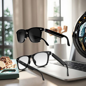 Nouvelles <span class=keywords><strong>lunettes</strong></span> de soleil polarisées <span class=keywords><strong>Google</strong></span> pour hommes avec verres plats <span class=keywords><strong>connectées</strong></span> aux téléphones mobiles pour écouter de la musique, jouer à des jeux, passer des appels vocaux - Product Image 2