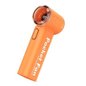 Ventilador de Mano Turbo T-316, 199 Velocidades Ajustables, Pantalla LED Digital, Recargable por USB, Batería de 3000 mAh, Ligero, Mini - Product Image 1