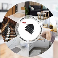 Bande adhésive double face extra forte pour tapis, antidérapante, en plastique, avec solution adhésive amovible