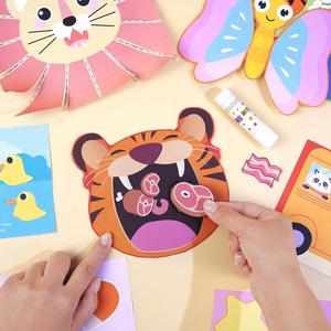 Libro de Actividades con Pegatinas para Recortar y Pegar, Set de Manualidades para Crear Animales, para Niños Mayores de 3 Años - Product Image 4