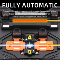 Soudeuse par fusion de fibres optiques M5, machine à fusion à chaud 6 moteurs, écran tactile LCD, pour câbles de branchement, pigtail et cordons de raccordement