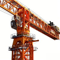 Grue à tour à plateforme plate Dahan série 160 tonnes DH3180, nouvelle, super lourde, avec moteur haute efficacité et installation professionnelle