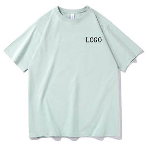 เสื้อยืดผู้ชายผ้าฝ้ายเรียบ แขนสั้น คอกลม ทรงปกติ สีพื้น ผ้าถักลำลอง ระบายอากาศได้ดี มีโลโก้ด้านหน้า - Product Image 2