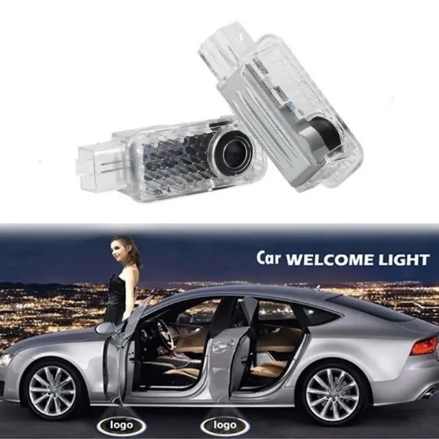 Lampe d'accueil sans fil pour voiture Lampe projecteur d'ombre fantôme Lampe de porte de voiture à LED pour a4 b912V Lampe d'accueil de porte automatique