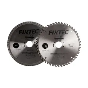 FIXTEC 24T/40T/48T/60T/80T/100T Super Thin Type TCT Circular Saw Blade for Wood/Aluminum Cutting & Marble Cutter