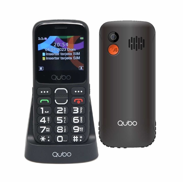 GSM 2G Dual SIM Card Mobile Phone Big Keyboard Wireless FM Voice Reader Supporting Spanish German French Languages for Elderly