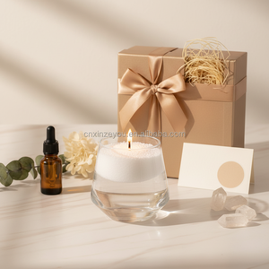 Caja de Regalo de Lujo para el Día de la Madre con Vela Aromática de Cera de Palma, Flores Secas, Cristales Decorativos, Hecha a Mano, Orgánica, con Logotipo Personalizado - Product Image 4